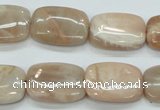 CSS212 15.5 inches 15*20mm rectangle natural sunstone beads