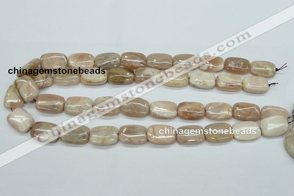 CSS212 15.5 inches 15*20mm rectangle natural sunstone beads