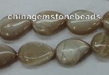 CSS220 15.5 inches 13*18mm flat teardrop natural sunstone beads