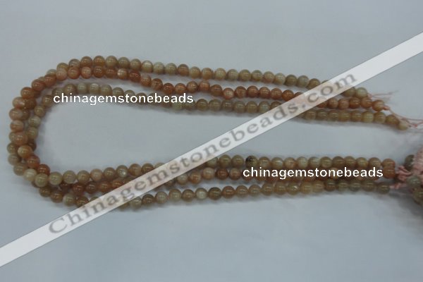 CSS241 15.5 inches 6mm round natural sunstone beads