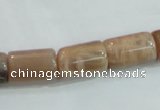 CSS253 15.5 inches 10*16mm column natural sunstone beads