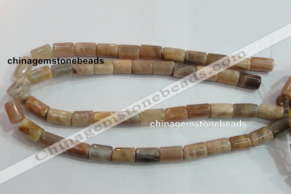 CSS253 15.5 inches 10*16mm column natural sunstone beads