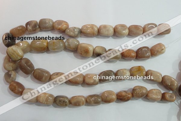 CSS254 15.5 inches 16*18mm nuggets natural sunstone beads