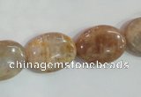 CSS261 15.5 inches 15*20mm oval natural sunstone beads