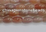 CSS265 15.5 inches 5*8mm rice sunstone beads wholesale