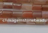 CSS266 15.5 inches 5*8mm tube sunstone beads wholesale