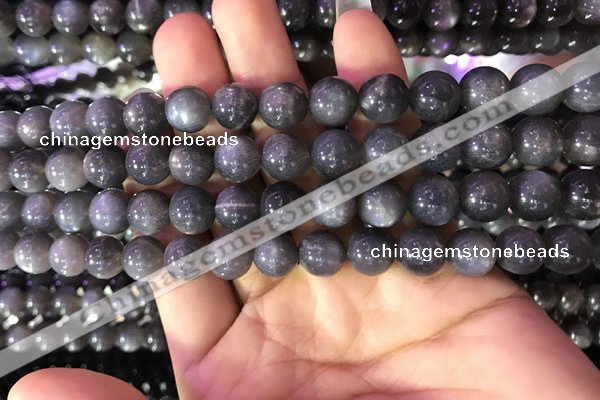 CSS317 15.5 inches 10mm round black sunstone gemstone beads