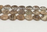 CSS410 15.5 inches 18*25mm flat teardrop sunstone beads wholesale