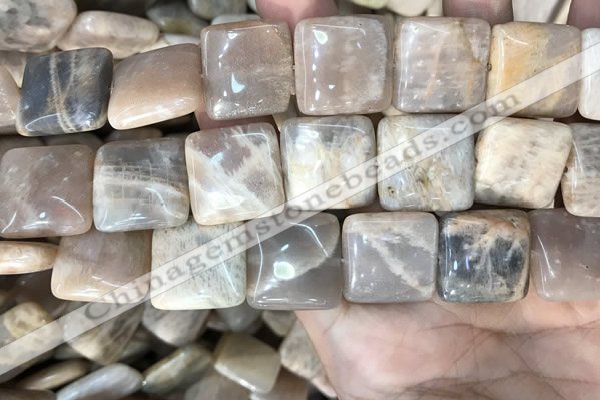 CSS425 15.5 inches 20*20mm square sunstone beads wholesale