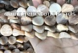 CSS438 15.5 inches 18mm twisted coin sunstone beads wholesale