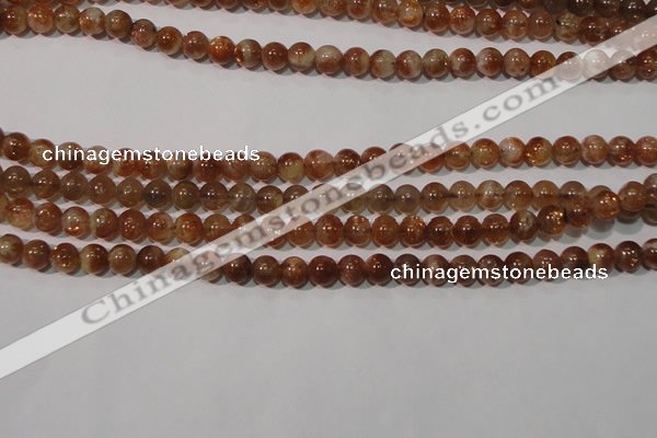 CSS551 15.5 inches 5mm round natural golden sunstone beads