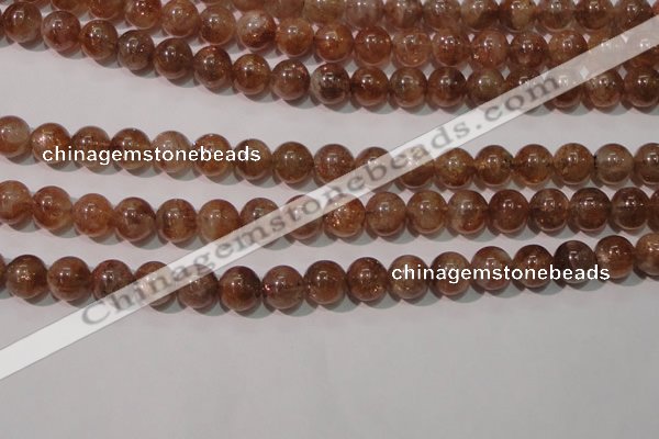CSS554 15.5 inches 8mm round natural golden sunstone beads