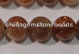 CSS555 15.5 inches 10mm round natural golden sunstone beads