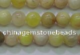 CSS600 15.5 inches 4mm round yellow sunstone gemstone beads