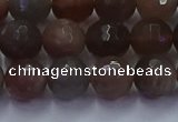 CSS643 15.5 inches 10mm faceted round sunstone gemstone beads