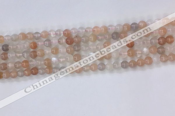 CSS700 15.5 inches 4mm round mixed sunstone beads wholesale