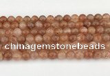 CSS753 15.5 inches 8mm round golden sunstone beads wholesale