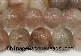 CSS801 15 inches 8mm round rainbow sunstone beads