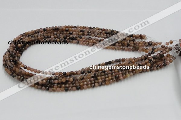 CST01 15.5 inches 4mm round staurolite gemstone beads wholesale