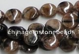 CST06 15.5 inches 12mm flat round staurolite gemstone beads wholesale