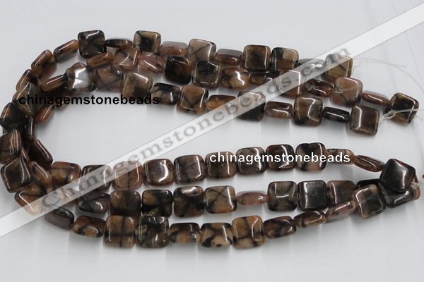 CST09 15.5 inches 14*14mm square staurolite gemstone beads wholesale