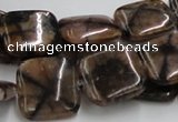 CST10 15.5 inches 18*18mm square staurolite gemstone beads wholesale