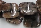 CST11 15.5 inches 22*22mm square staurolite gemstone beads wholesale