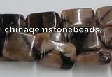 CST14 15.5 inches 12*16mm rectangle staurolite beads wholesale