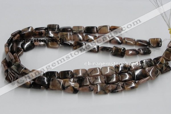 CST14 15.5 inches 12*16mm rectangle staurolite beads wholesale