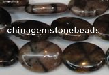 CST25 15.5 inches 15*20mm oval staurolite gemstone beads wholesale