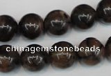 CST39 15.5 inches 14mm round staurolite gemstone beads wholesale