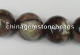 CST40 15.5 inches 20mm round staurolite gemstone beads wholesale