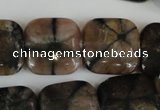 CST43 15.5 inches 20*20mm square staurolite gemstone beads wholesale