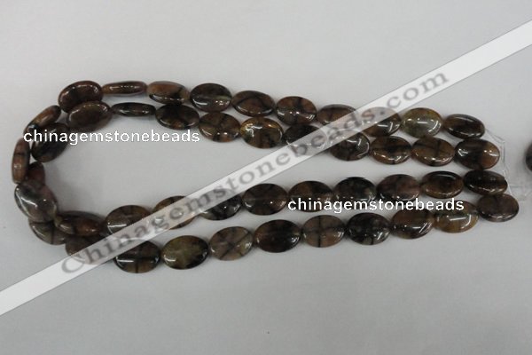 CST48 15.5 inches 13*18mm oval staurolite gemstone beads wholesale