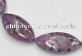 CSU24 AB grade 20*40mm flat rice dyed natural sugilite beads