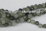 CSW10 15.5 inches 4mm faceted round seaweed quartz beads wholesale