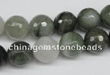 CSW15 15.5 inches 12mm faceted round seaweed quartz beads wholesale