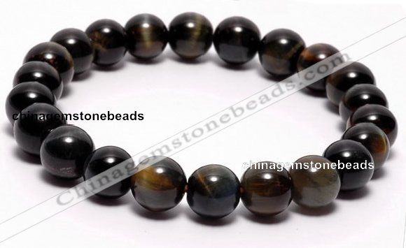 CTB02 7 inch 8mm round blue tiger eye stretch bracelet Wholesale