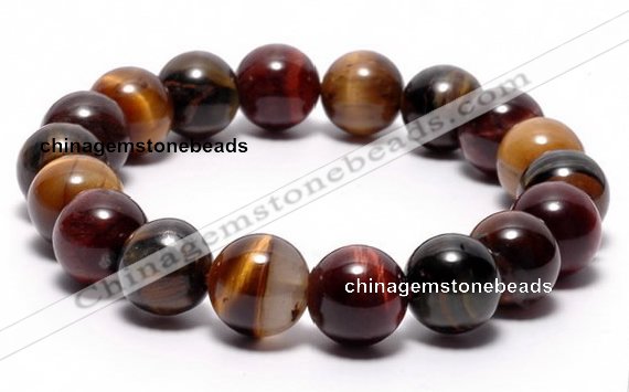 CTB07 7 inches 10mm round tiger eye stretch bracelet wholesale