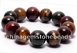 CTB08 7 inches 16mm round tiger eye stretch bracelet wholesale