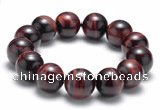 CTB10 8 inches 16mm round red tiger eye stretch bracelet