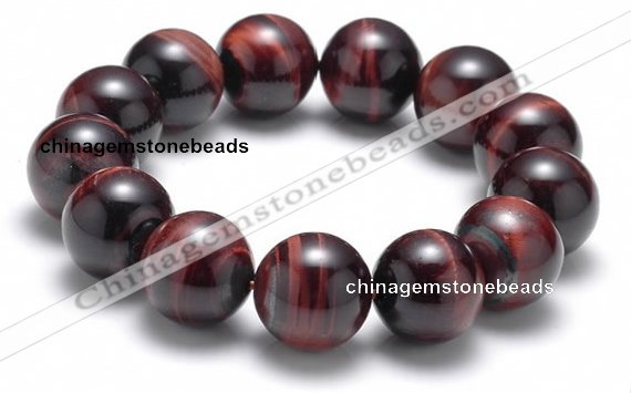 CTB10 8 inches 16mm round red tiger eye stretch bracelet