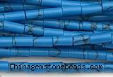 CTB1015 15 inches 2*4mm tube imitation turquoise beads