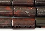 CTB1046 15 inches 8*16mm - 8*18mm tube brecciated jasper beads