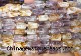 CTB1260 15 inches 6*10mm - 8*12mm faceted tube ametrine beads