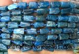 CTB1307 15 inches 6*10mm - 8*10mm faceted tube apatite beads