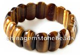 CTB17 7.5 inches 7*11*18mm  yellow tiger eye stretch bracelet