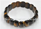 CTB18 8 inches 20*30mm  tiger eye stretch bracelet wholesale