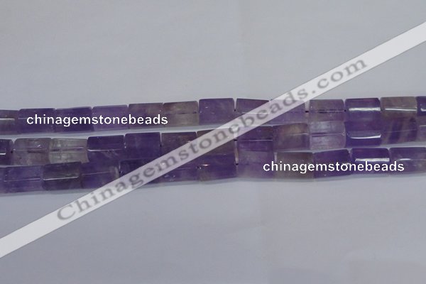 CTB204 15.5 inches 10*15mm faceted tube natural ametrine beads