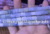 CTB250 15.5 inches 8*10mm tube natural aquamarine beads